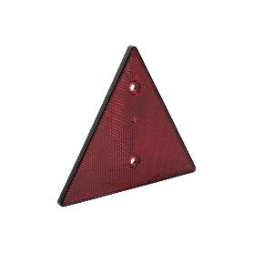 CATADIÓPTRICO TRIANGULAR ROJO 155 X 137 MM CON AGUJERO Y SIN TORNILLOS