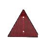 CATADIÓPTRICO TRIANGULAR ROJO 155 X 137 MM CON AGUJERO Y SIN TORNILLOS