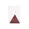 CATADIÓPTRICO TRIANGULAR ROJO 155 X 137 MM CON AGUJERO Y SIN TORNILLOS