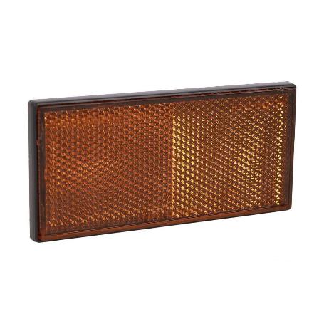 CATADIÓPTRICO RECTANGULAR ÁMBAR 106 X 50 MM ADHESIVO