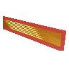 PLACA V-6 VEHICULOS LARGOS 1130X200MM.