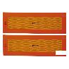 PACK DE 2 UDS. PLACA ADHESIVA V-6 PARA VEHÍCULO LARGO 565 X 195 MM