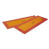 PACK DE 2 UDS. PLACA ADHESIVA V-6 PARA VEHÍCULO LARGO 565 X 195 MM