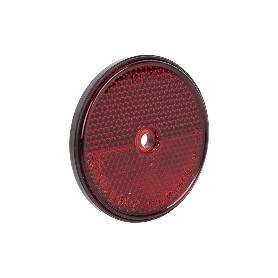 CATADIÓPTRICO REDONDO ROJO Ø60 MM CON AGUJERO SIN TORNILLO