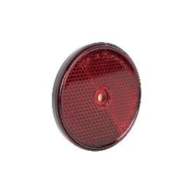 CATADIÓPTRICO REDONDO ROJO Ø60 MM CON AGUJERO SIN TORNILLO CON ADHESIVO