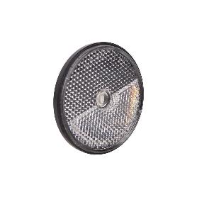 CATADIÓPTRICO REDONDO BLANCO Ø60 MM CON AGUJERO SIN TORNILLO CON ADHESIVO