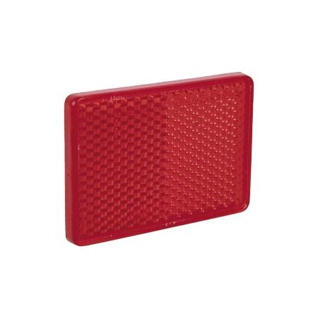 CATADIÓPTRICO RECTANGULAR ROJO 56 X 39 MM CON ADHESIVO