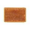 CATADIÓPTRICO RECTANGULAR ÁMBAR 56 X 39 MM CON ADHESIVO