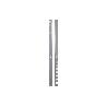PACK 2 CREMALLERAS PARED PARA ESTANTERÍAS 2136X30X25 MM