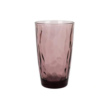 PACK 6 VASOS ALTO VIDRIO 47 CL COLOR PURPURA MODELO JADE