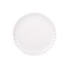 VAJILLA DE PORCELANA EN RELIEVE COLOR BLANCO ESMALTADO 16 PIEZAS
