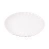 VAJILLA DE PORCELANA EN RELIEVE COLOR BLANCO ESMALTADO 16 PIEZAS
