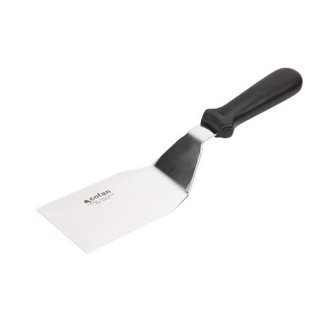 ESPÁTULA ACODADA INOXIDABLE PARA BARBACOA 27,5 X 7,5 CM