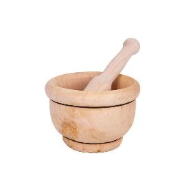 MORTERO DE MADERA CON MAZA Ø14 CM