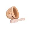 MORTERO DE MADERA CON MAZA Ø14 CM