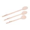 SET DE 3 CUCHARAS REDONDAS DE MADERA 20 CM, 25 CM, 30 CM