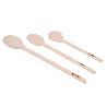 SET DE 3 CUCHARAS REDONDAS DE MADERA 20 CM, 25 CM, 30 CM