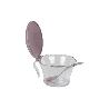 AZUCARERO 120ML MODELO ALBAHACA ROSA PALO 15X11.5X9CM   CAJA 6 UNID.