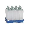 BOTELLA ACEITERA MODELO ALBAHACA  250 ML VERDE AGUA  5X20CM   CAJA 12 UNID.