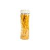 BOTE DE VIDRIO BOROSILICATO CON TAPA BEIGE GAMA LAUREL 1700 ML