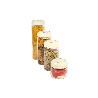 BOTE DE VIDRIO BOROSILICATO CON TAPA BEIGE GAMA LAUREL 1700 ML