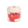 BOTE DE VIDRIO BOROSILICATO CON TAPA BEIGE GAMA LAUREL 400 ML