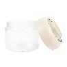 BOTE DE VIDRIO BOROSILICATO CON TAPA BEIGE GAMA LAUREL 400 ML