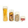 BOTE DE VIDRIO BOROSILICATO CON TAPA BEIGE GAMA LAUREL 400 ML