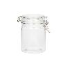 SET 4  FRASCOS CRISTAL+ CLIP ACERO 2100ML,1500ML,1150ML,750ML