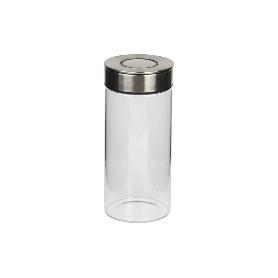FRASCO BOROSILICATO+ACERO MODELO CICER 1700 ML 29.5 X 10 CM
