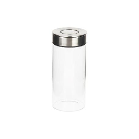 FRASCO BOROSILICATO+ACERO MODELO CICER 1300ML 22.5 X 10  CM
