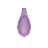 CUCHARA DE COCINA DE SILICONA MORADA MODELO VERGINI 27 X 5,7 CM