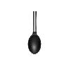 CUCHARA DE COCINA DE ACERO INOX. Y SILICONA MODELO NEIGE 34 CM