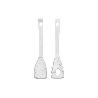 PINZAS DE NYLON Y SILICONA BLANCA MODELO BACH 28 CM