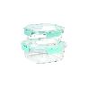 SET DE 2 RECIPIENTES DE BOROSILICATO MODELO AGATHA 520 ML - 800 ML