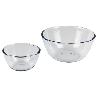 SET DE 2 ENSALADERAS DE VIDRIO BOROSILICATO MODELO BARITINA 800 ML - 2700 ML