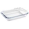 SET DE 3 FUENTES RECTANGULARES DE VIDRIO BOROSILICATO MODELO BARITINA 1600ML-2200ML-3000ML
