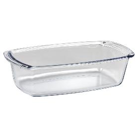 FUENTE OVAL ALARGADA DE VIDRIO BOROSILICATO MODELO BARITINA 1800 ML