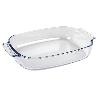 SET DE 2 FUENTES OVALADAS ANCHAS DE VIDRIO BOROSILICATO MODELO BARITINA 2700 ML - 3800 ML