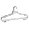 PACK DE 6 PERCHAS BLANCAS  38 X18 CM
