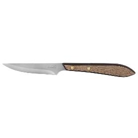PACK 3 CUCHILLO DE MESA CON FILO HOJA 10CM  MODELO GULASH COLOR NOGAL