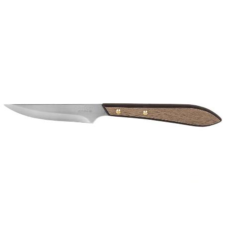 PACK 3 CUCHILLO DE MESA CON FILO HOJA 10CM  MODELO GULASH COLOR NOGAL