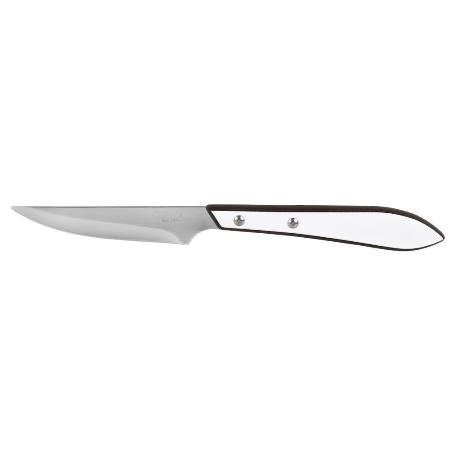 PACK 3 CUCHILLO DE MESA CON FILO HOJA 10CM  MODELO GULASH BLANCO