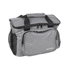 NEVERA TEXTIL PORTÁTIL MULTIBOLSILLOS COLOR GRIS OSCURO 15 L