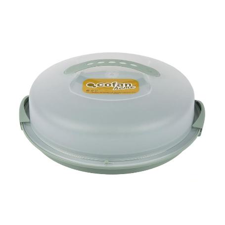 TARTERA REDONDA VERDE OPACA PAVLOVA CON ASAS Ø34,5 X 11 CM   CAJA 10 UNID.