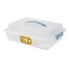 TARTERA RECTANGULAR AZUL OPACA PAVLOVA CON ASAS 38 X 28 X 13 CM VENTA UNITARIA