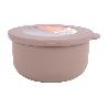 SET DE 3 RECIPIENTES REDONDOS CON TAPA 100 ML, 250 ML, 500 ML
