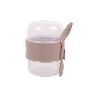 SET DE 3 RECIPIENTES CON TAPA, CUCHARA Y COMPARTIMIENTO INTERIOR  200ML+200ML