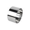 MOLDE REDONDO PARA EMPLATAR ACERO INOXIDABLE  8 X 4.5 CM