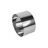 MOLDE REDONDO PARA EMPLATAR ACERO INOXIDABLE  8 X 4.5 CM